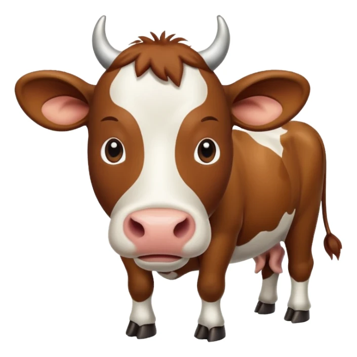 High resolution of A cow sticker