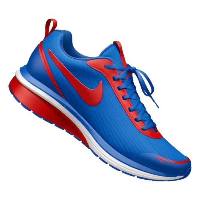  blue upper inspired by Sonic’s fur, with red accents that reference his classic shoes. . The silhouette is sporty and lightweight, suggesting speed, often with streamlined panels and a low-to-mid cut.Should have speed wind behind sticker