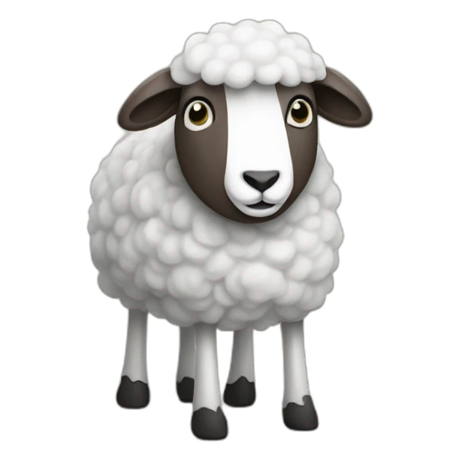 doodle sheep sticker