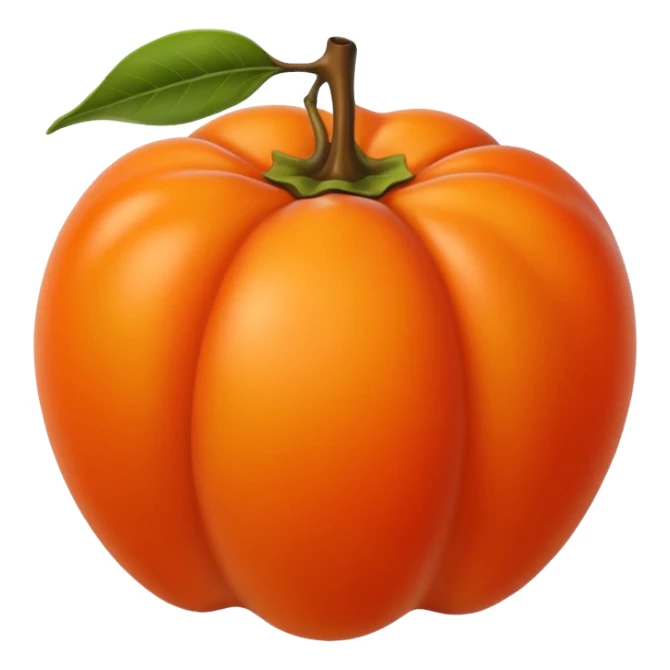 persimmon fruit smooth sticker