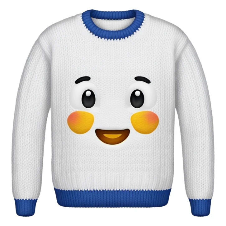 white sweater sticker