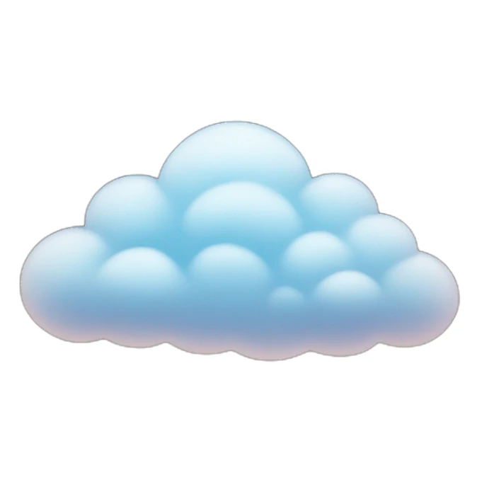 Clouds with stars sticker