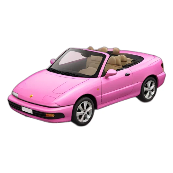 cabriolet pink sticker