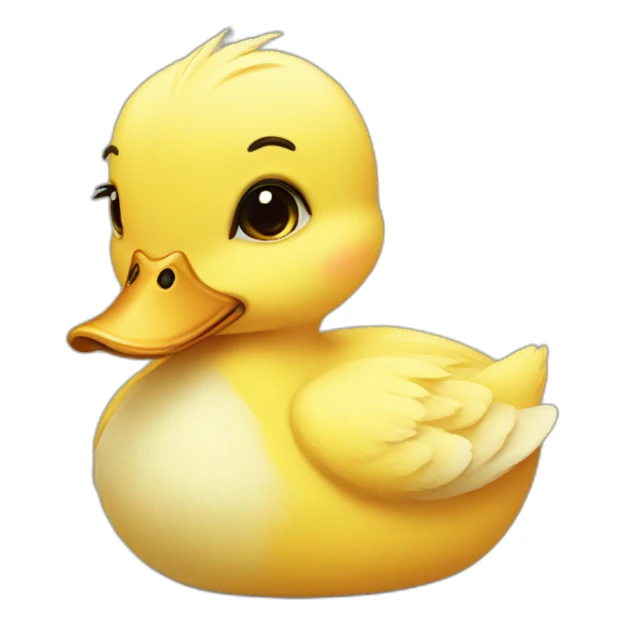 sad duckling sticker