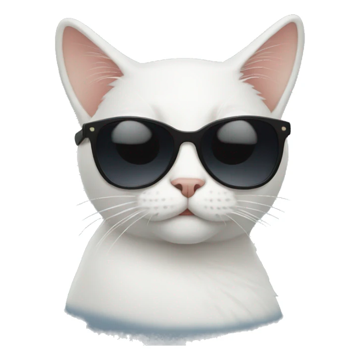 Cat with sunglasses sticker
