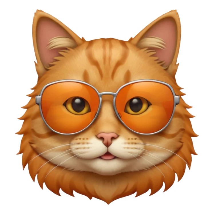 Cat wearing sunglasses sticker