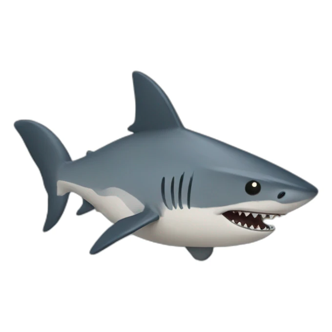 Racoon fusion shark sticker