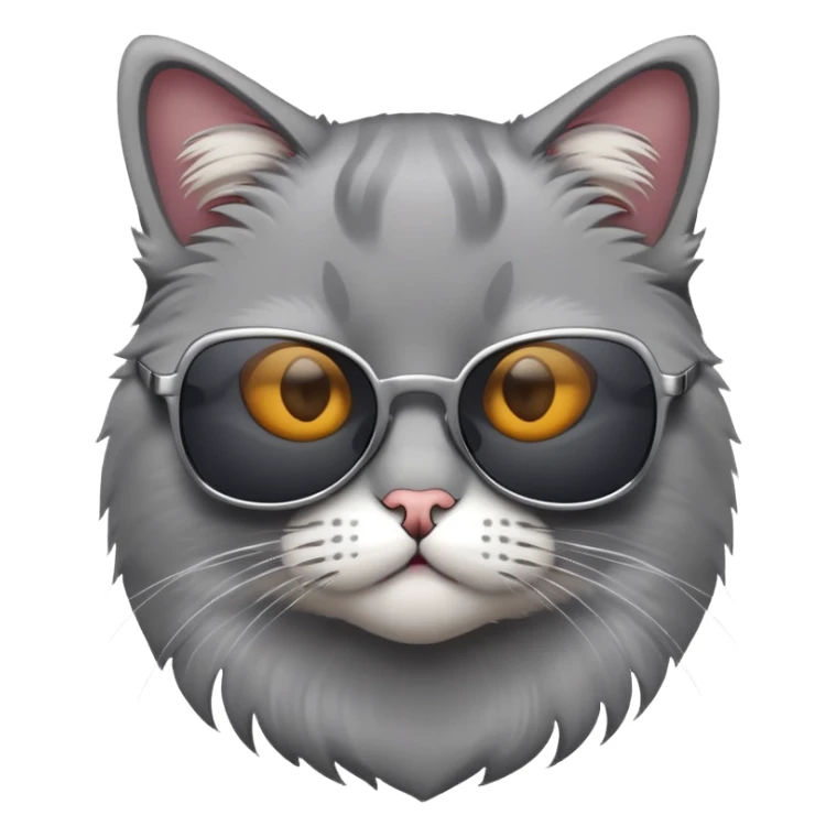 Cat with sunglasses sticker