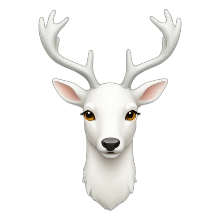 white deer see the mirror sticker