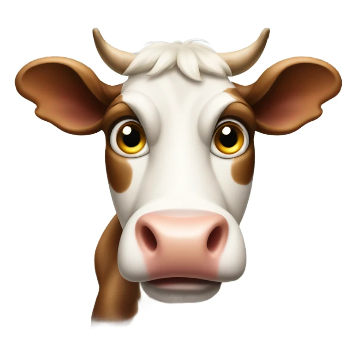 Scared cow sticker