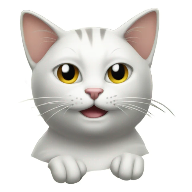 cat flexing money sticker