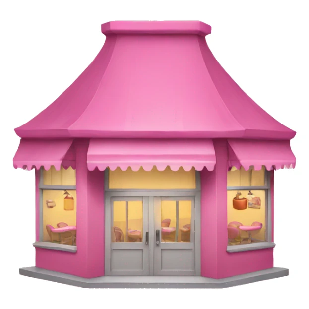 Pink restaurant sticker