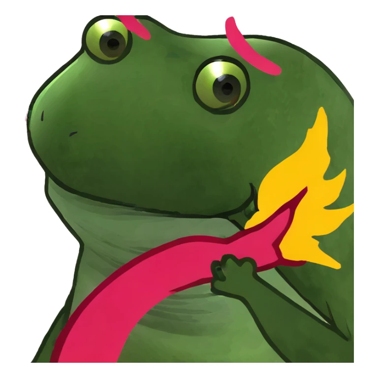 Pink fire streak sticker