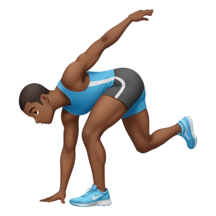 black person bending over sticker