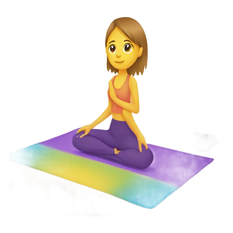 Color yoga mat sticker