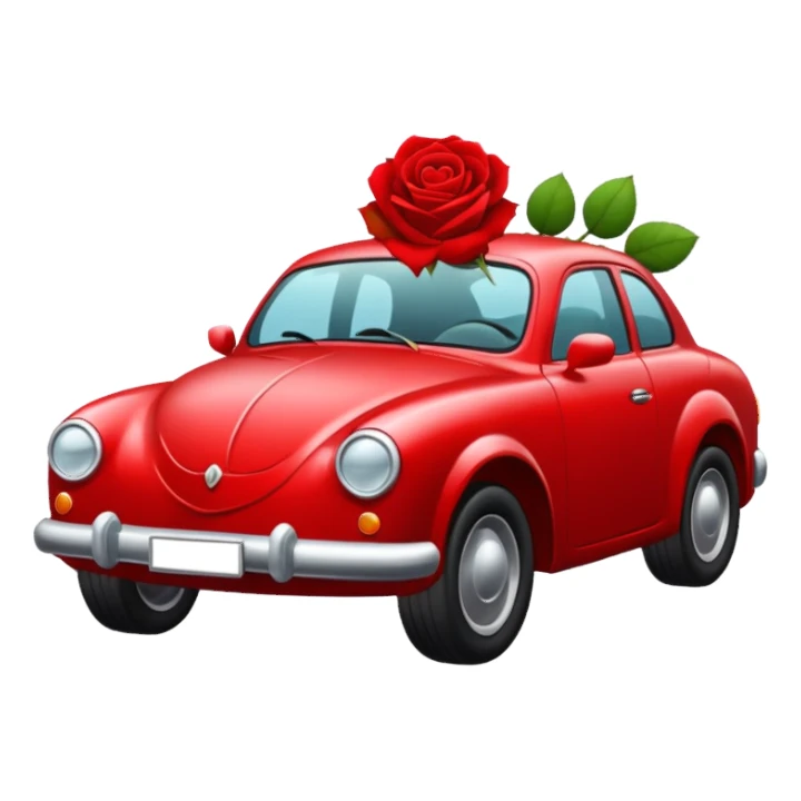 Car rose sticker