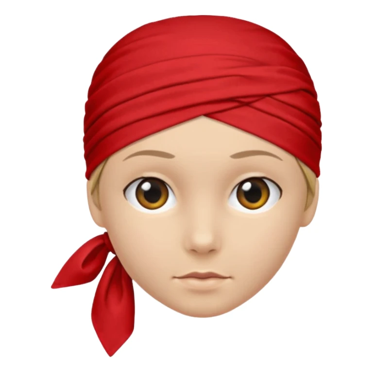 head bandana, Negative: Character. sticker