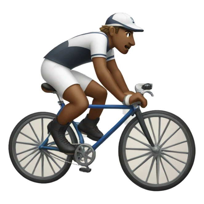 polo player on bicycle sticker