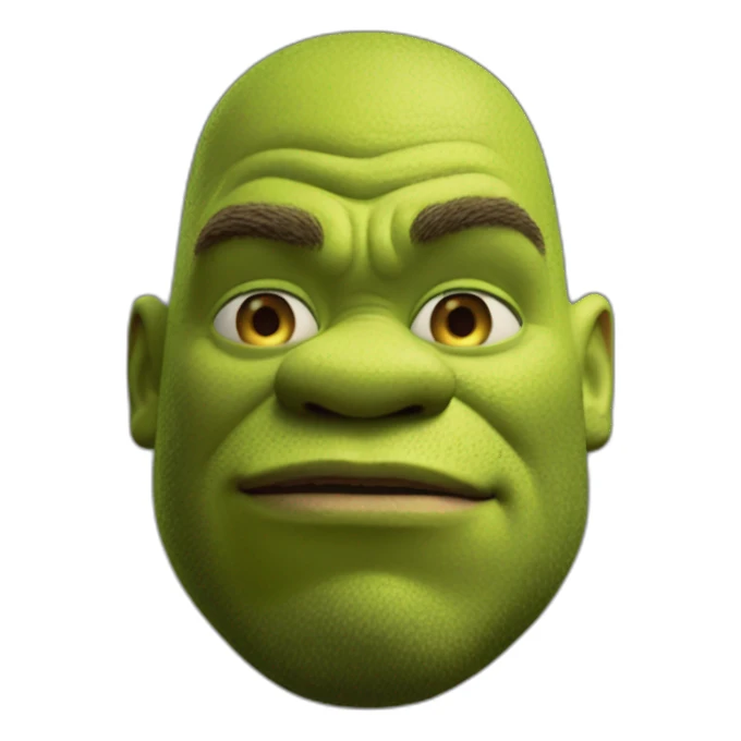 Shrek giga chad sticker