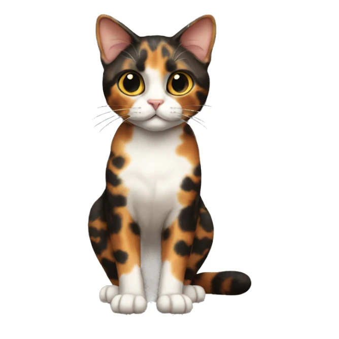 Tortoiseshell Cat Breed Full Body sticker
