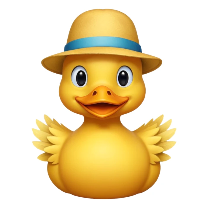 carnival duck with hat sticker
