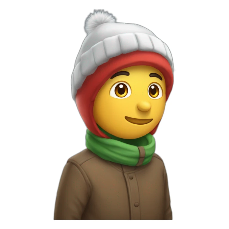 Cuy con gorro navideño sticker