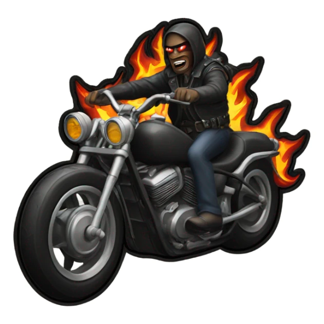 hell rider patch sticker