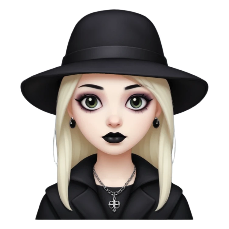 goth in hat sticker