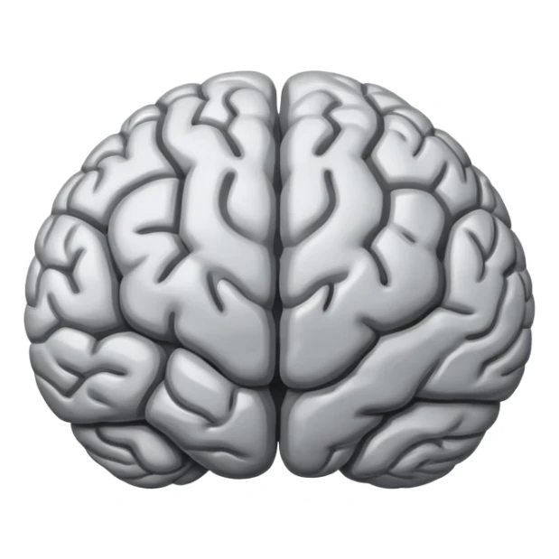 human brain sticker