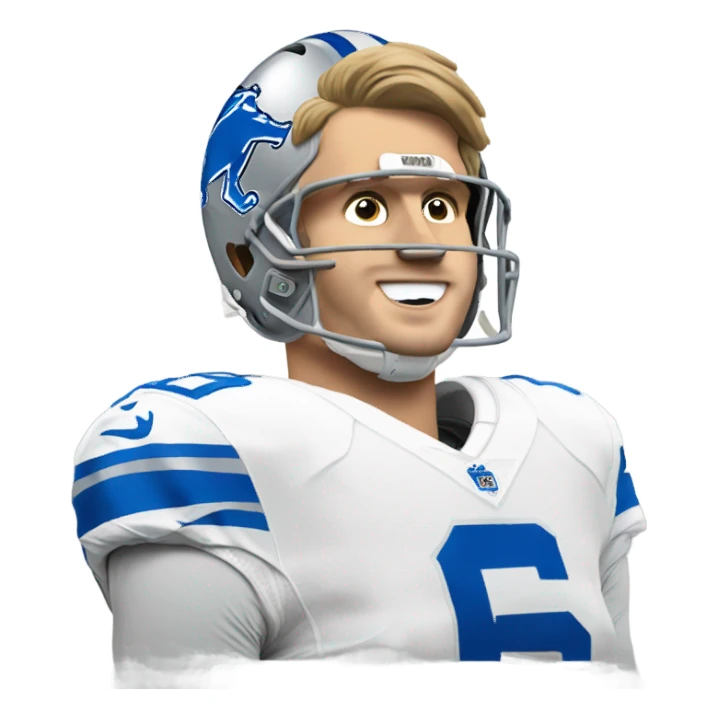 Jared Goff Detroit Lions sticker
