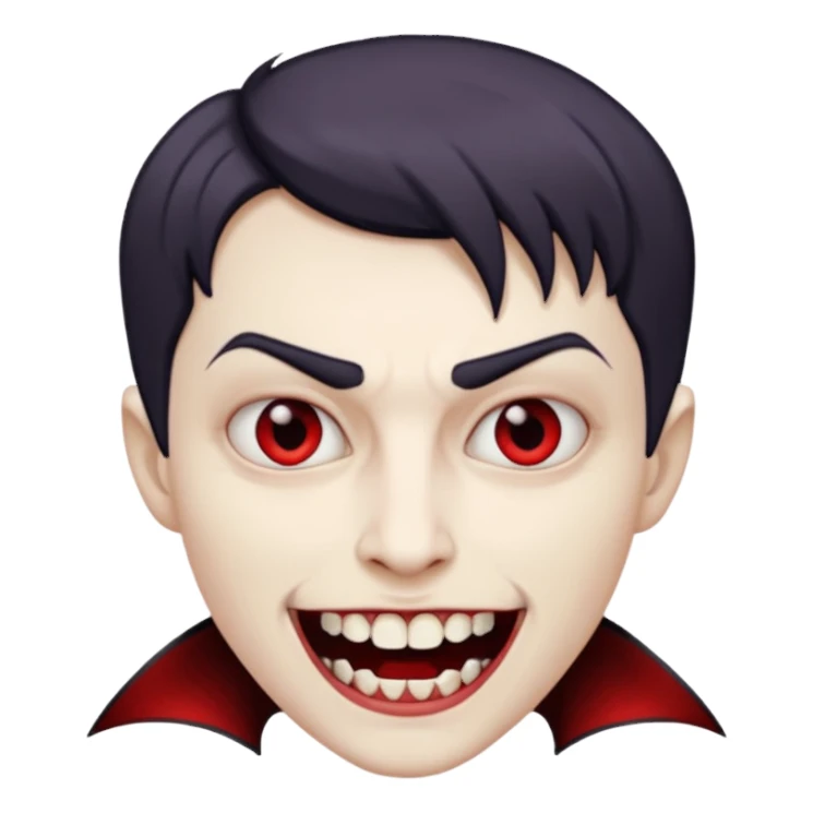 short hair vampire sticker