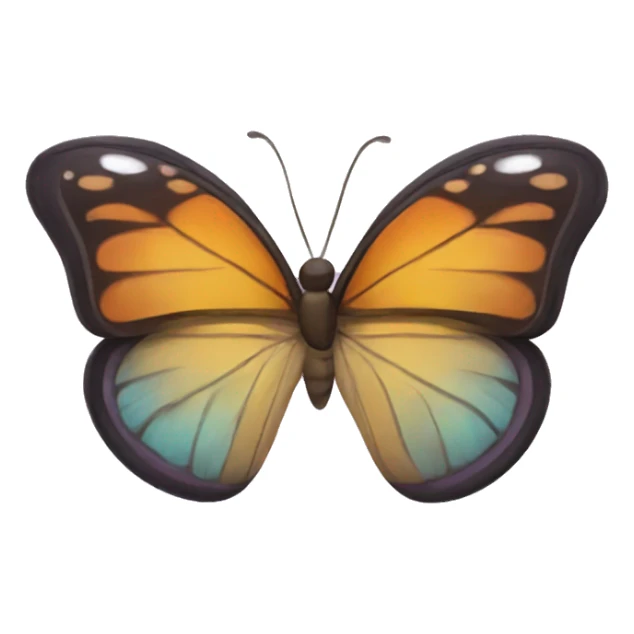 Butterfly with glasses sticker