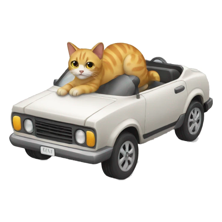 Gato carro sticker