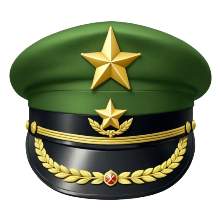military hat sticker