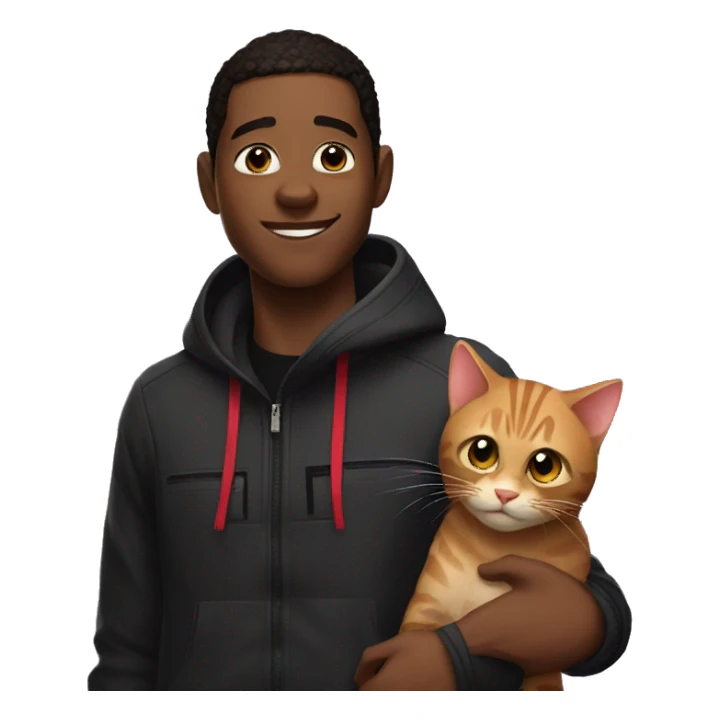 Miles morales with cat  sticker