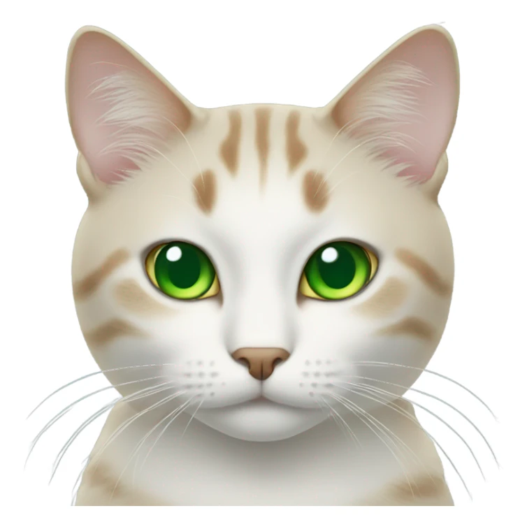 Cat with green eyes  sticker