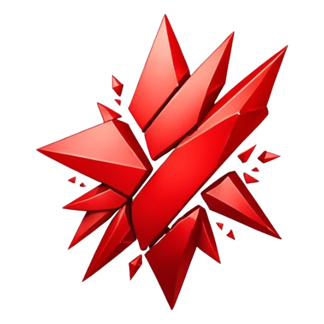 red chaos shards emblem sticker