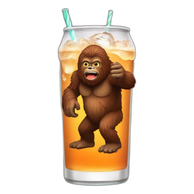 sasquatch drink soda sticker