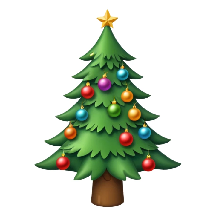 Christmas tree emoji sticker