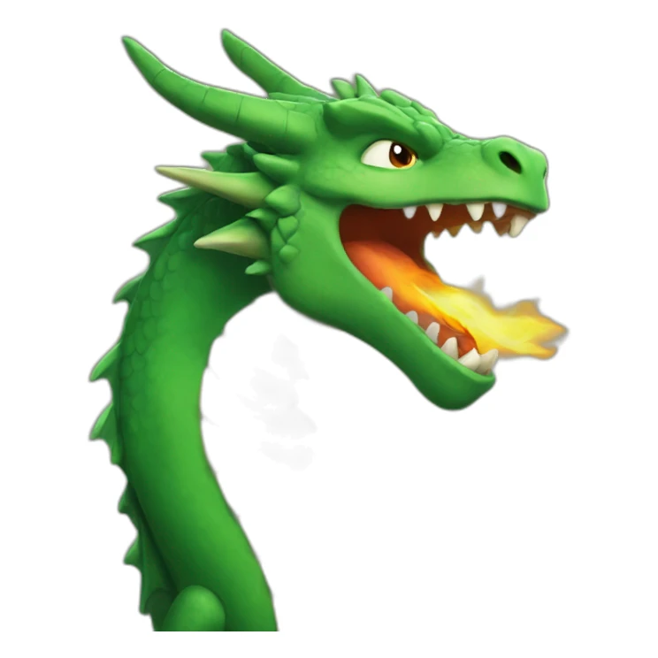 Dragon feu sticker