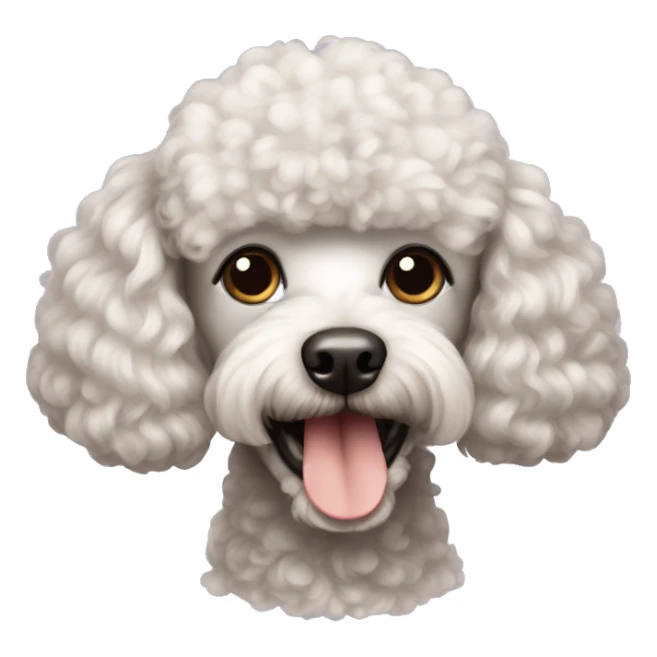 dog poodle sticker