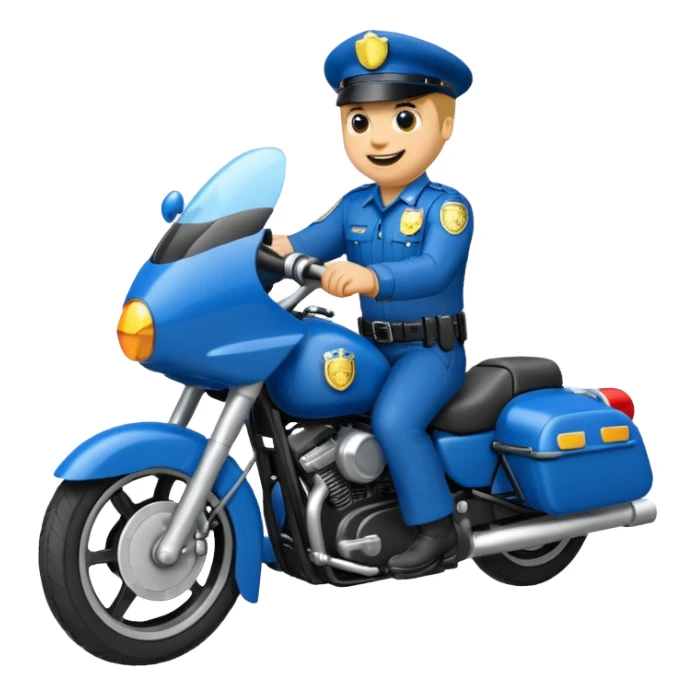 Motorlu polis emojisi sticker