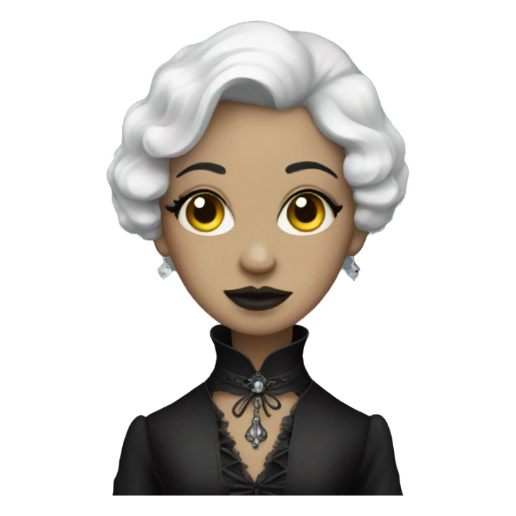 victorian goth woman  sticker