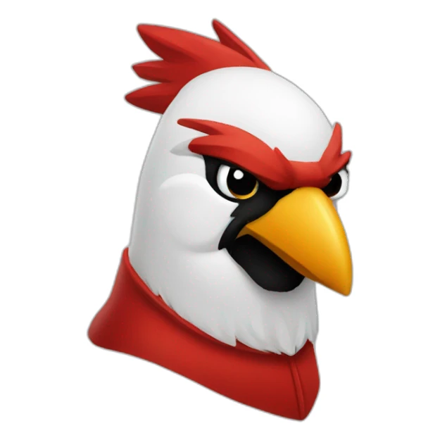 cardinal head sticker