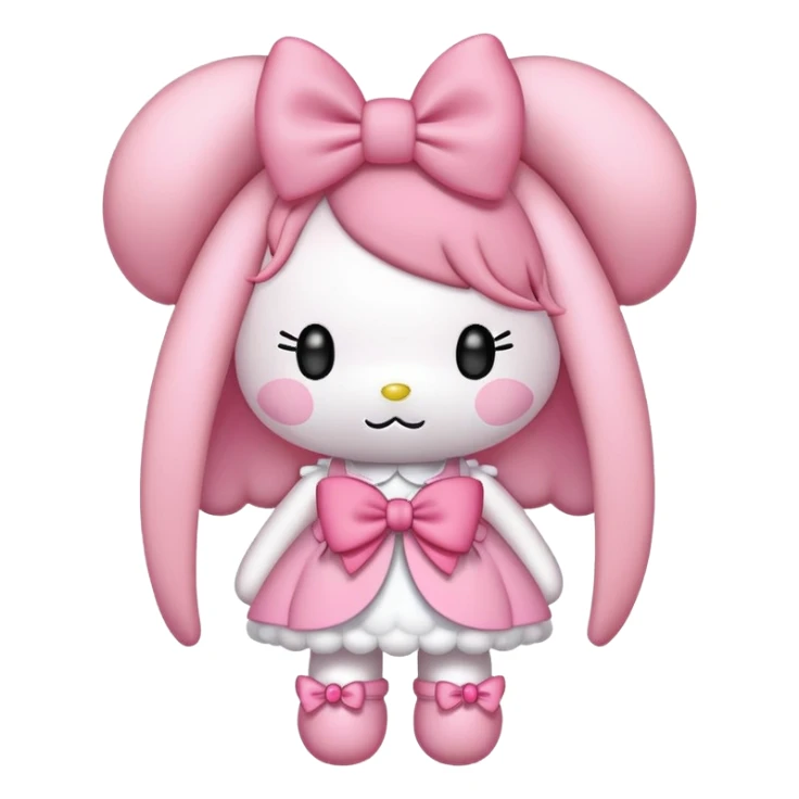 my melody coquette with bow sticker