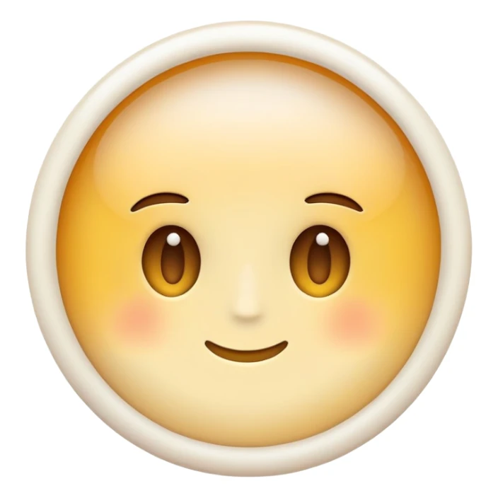 white albumen sticker