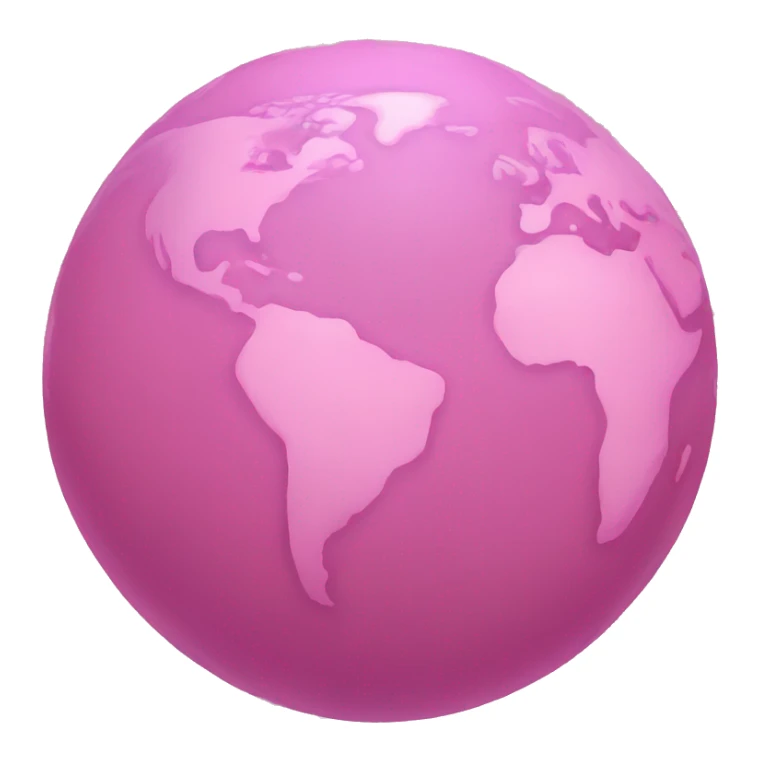 pink earth  sticker