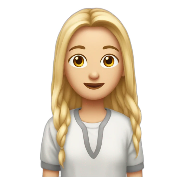 Спящая коза в розовой пижаме sticker