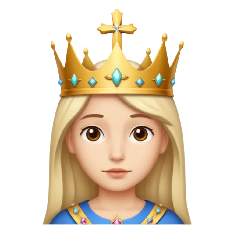 God with the cross and  a crown sticker