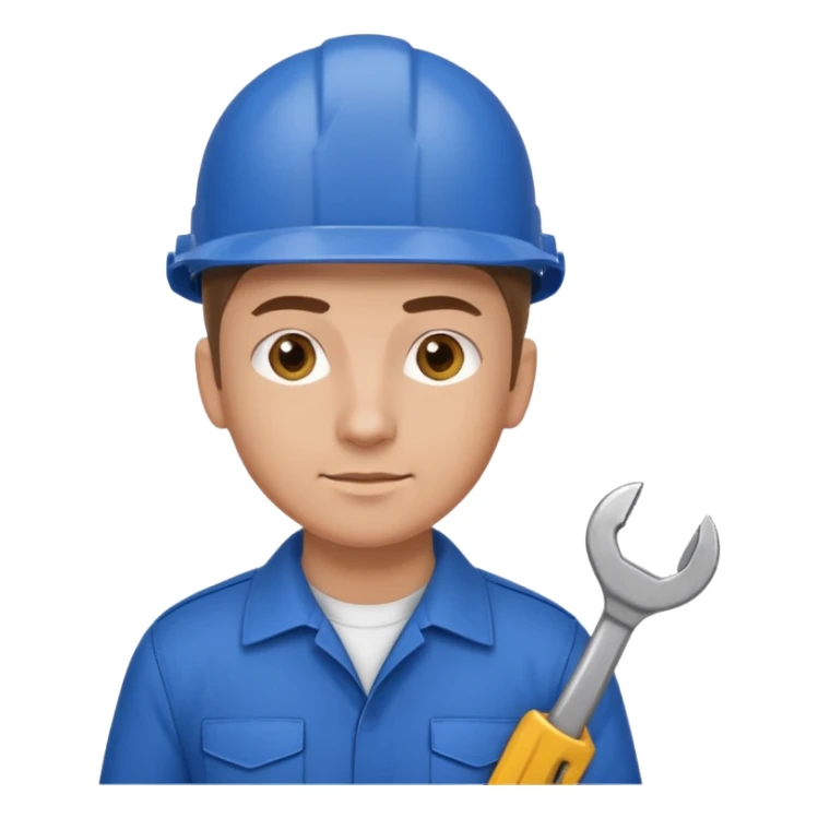 realistic ukrainian engineer with wrench sticker